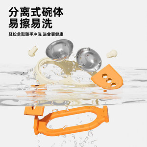 Adjustable Lifting Three Layer Double Bowl For <b>Cats</b> And Dogs With 15 Degree Angle Neck Protection Feeding Dish - Product Image 3