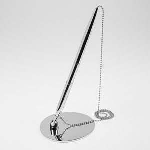 Portapenne in Metallo con Base Ovale e Bambù per Esporre e Conservare Matite e Penne - Product Image 2