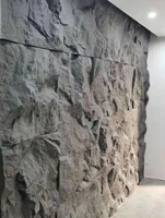 Panneau mural 3D en pierre PU, design moderne pour hôtel, imperméable, 1200x600mm, épaisseur 60mm, pierre d'ardoise artificielle légère