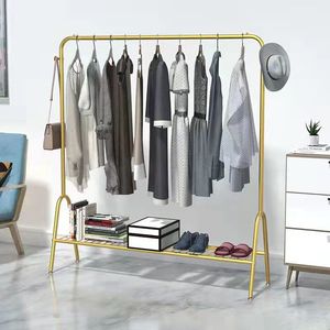 Fashion Light Luxury <b>Standing</b> <b>Coat</b> Rack 80*33*147cm Bedroom Modern Gold <b>Coat</b> Rack - Product Image 3