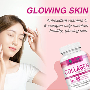 Comprimés de collagène OEM, compléments antioxydants pour la santé de la peau, des articulations, des cheveux <span class=keywords><strong>et</strong></span> des ongles, vitamines C, E, biotine, comprimés de soin de la peau au collagène - Product Image 4