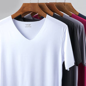 T-shirt de sport sans couture en jersey de soie glacée pour <span class=keywords><strong>homme</strong></span>, séchage rapide, respirant, <span class=keywords><strong>grande</strong></span> <span class=keywords><strong>taille</strong></span>, décontracté, à manches courtes, vêtement léger - Product Image 1