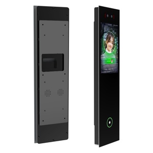 Contrôle d'accès pour ascenseur avec vision nocturne, audio unidirectionnel, réinitialisation, reconnaissance faciale et palmaire, écran tactile, lecteur RFID longue portée, empreinte digitale et QR - Product Image 1