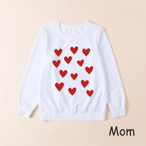Conjuntos de Otoño a Juego para Mamá e Hija, Ropa de Madre e Hija, Suéter Estampado con Amor, Camiseta de San Valentín para Mamá e Hija - Product Image 3