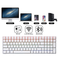 Keyboard Mekanik Gaming Royal Kludge RK100 RGB Warna-warni untuk Ponsel PC Laptop Keyboarf RK 100 Hotswap Keyboard Gamer