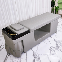 Lit de massage multifonctionnel avec shampoing de style thaïlandais pour salon de beauté avec fauteuil assorti
