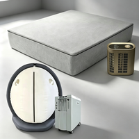 Ensemble de relaxation pour la maison : Matelas à circulation d'eau à deux zones, télécommandé, avec fonctions de chauffage et de refroidissement, modèle HB Chamber.