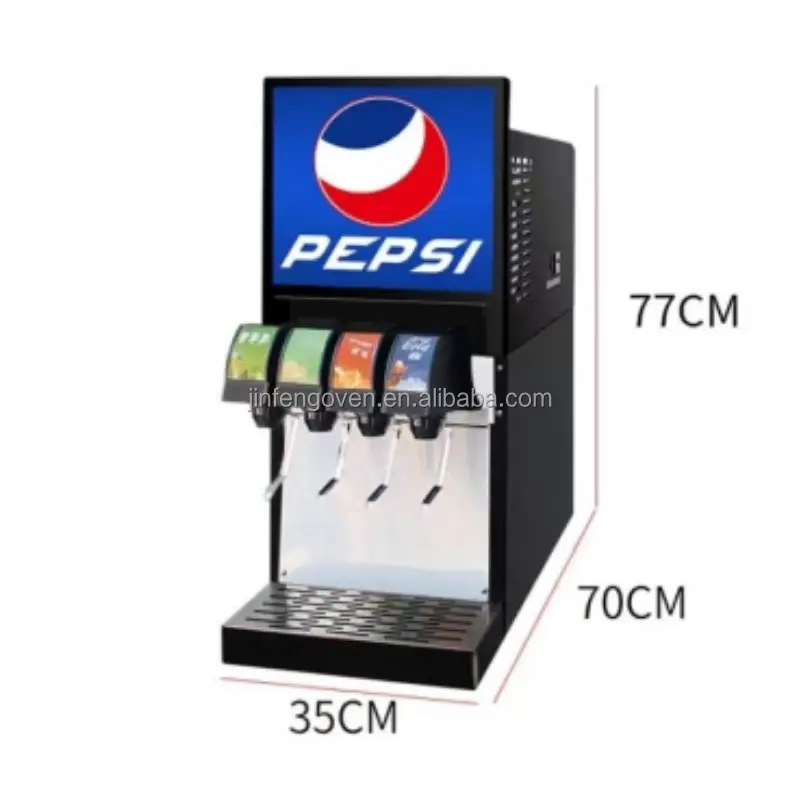 Máy Làm Soda Bán Hàng Tự Động Tùy Chỉnh/Máy Phun Nước Soda Soda 5 Hương Vị Mềm