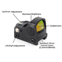 Mini viseur optique à point rouge DD02 de qualité supérieure, fabriqué directement, avec réticule rouge pour la chasse et les sports