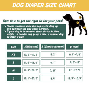 Tirantes reutilizables de primera calidad OEM Pañal para mascotas Tirantes ajustables lavables para perros Pañales para perros femeninos para el período de calor - Product Image 5
