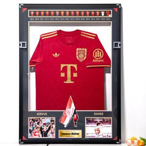 Vitrina de Pared con <span class=keywords><strong>Marco</strong></span> Personalizado para Exhibir Camisetas de Fútbol Firmadas, Caja de Exhibición para Artículos Deportivos de Fútbol y Baloncesto - Product Image 4