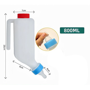 Biberon à suspendre en plastique pour agneaux et chèvres, avec tétine, facile à utiliser, neuf, pour l'alimentation des agneaux et l'élevage du bétail - Vente chaude - Product Image 3