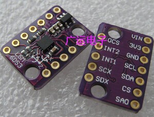 GY-LSM6DS3 โมดูลบレーคเอาท์ 6 องศาอิสระ (การส่งข้อมูลแบบ IIC/SPI) W69 - Product Image 2