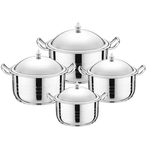 Best quality kitchen ware 8 pcs POT stainless steel cookware