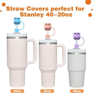 Protector de Silicona para Pajitas de Té de Burbujas, Diseño Moderno, Impermeable y a Prueba de Polvo - Product Image 2