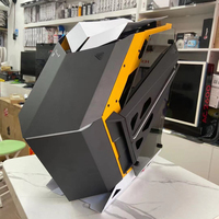 Soul Battleship Alien Mid Tower ATX Gaming Computer Case avec panneau latéral transparent et 240 refroidissement par eau