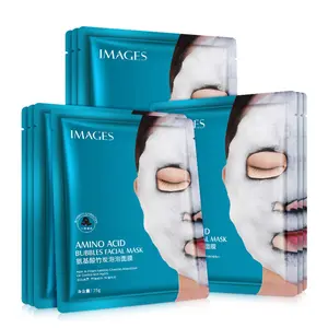 Feuille de masque Facial en charbon de bambou, purifiant les pores, 2019/Offre Spéciale IMAGES, nettoyage en profondeur, bulles