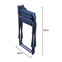 Chaise pliante légère Rouser pour le camping, la pêche, les pique-niques, chaise portable avec accoudoirs, structure en métal