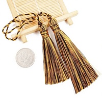 Nouveaux diffuseurs de parfum à pampilles bicolores noir et jaune, flacons de parfum 14cm/16cm, pampilles suspendues, DIY, textile de maison