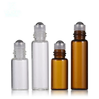 Botol parfum kaca roll-on cokelat 10ml grosir, botol parfum mini kaca matte, botol minyak esensial