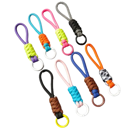 12 Cm Kleur Bijpassende Geknoopte Mobiele Telefoon Lanyard Creatieve Korte Gevlochten Lanyard Kleurrijke Pols Ophangband