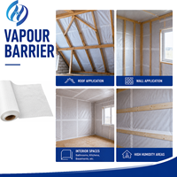 Sohi – Barrière anti-vapeur professionnelle écologique en PE et maille renforcée, matériau d'installation imperméabilisant pour toits et murs inclinés