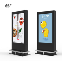 Écran tactile vertical LCD 65 pouces avec support, machine publicitaire LED Full HD, affichage publicitaire à vendre – Direct Usine
