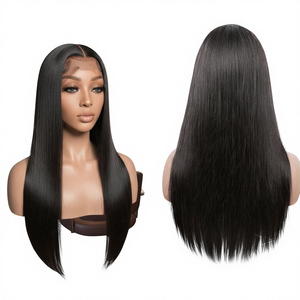 プラチナブロンド ロング フルレース HD オプション ハニーブロンド アッシュブロンド チョコレートブラウン ミックスカラー 小さいサイズと大きいサイズのキャップ - Product Image 1