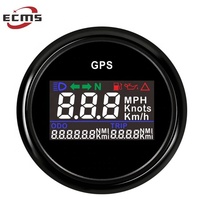 Speedometer GPS Digital LCD Ukuran Kecil Universal 52mm untuk Skuter dengan Rentang 0-999 Km/jam dan Kompatibilitas 9-32V