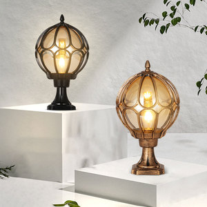 Waterproof <strong>Vintage</strong> Post Main Gate Lamp Modern Outdoor Garden Pillar <strong>Light</strong> Garden <strong>Light</strong> for Park Courtyard - Product Image 2