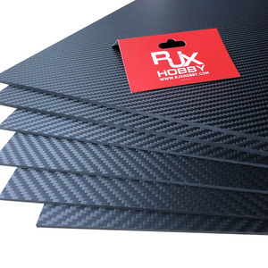 RJXHobby 100% Volledige CFRP Plaat 2mm 3mm 4mm 6mm 8mm 10mm Koolstofvezelplaat - Product Image 1
