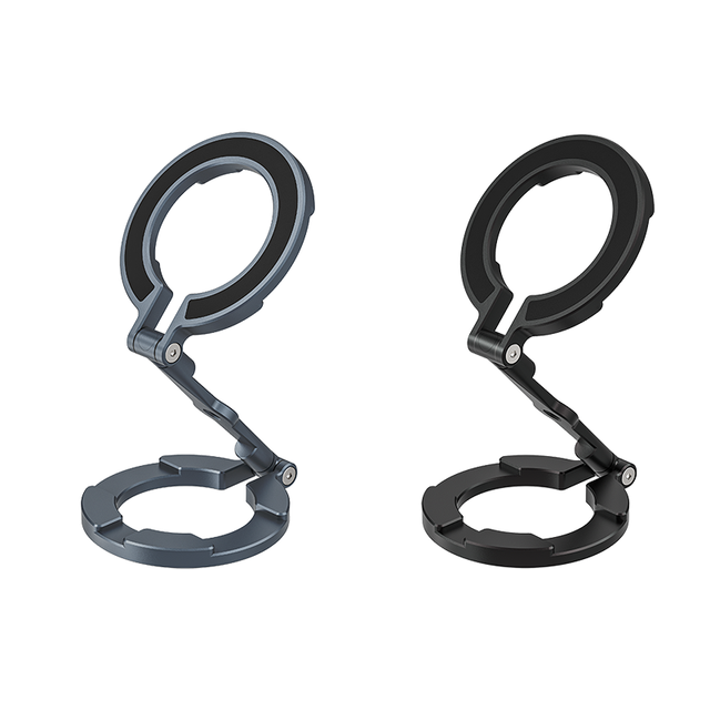 Dual Magnetic Ring Phone Holder for MagSafe Magnetic Car Phone Mount Adjustable Gym Phone Stand for iPhone 16/15/14/13/12