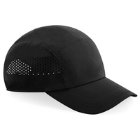 Casquette de camping à 5 panneaux avec trous d'aération découpés au laser, performance de drainage de l'humidité, séchage rapide, casquette de course, certifiée BSCI