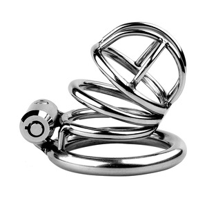 Roestvrijstalen Mannelijke Kuisheidsapparaat Sexx Speelgoed Mannelijke Kuisheid Kooien Met Penisringen - Product Image 1