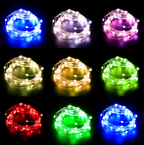 1m 2m 3m Garland Christmas Wedding Party Room Mini Fairy Lights Copper Wire Micro Led String Lights Battery Operated IP44