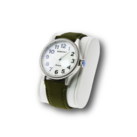 2022 de lujo verde del ejército correa de cuero miyota 9039 9015 movimiento automático de logotipo personalizado reloj automático para hombres