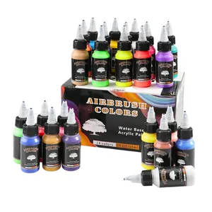 Linha ivetA 24 Acrylfarben Wasserdicht Airbrush-Pistolen-Airbrush-Farben