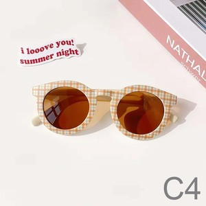 Gafas de sol Anti-UV <span class=keywords><strong>con</strong></span> personalidad Vintage para niños y bebés Gafas a cuadros de moda <span class=keywords><strong>con</strong></span> <span class=keywords><strong>lentes</strong></span> UV400 Marco de PC ligero - Product Image 5