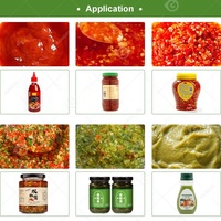 Chaîne de production automatique de pâtes pour la fabrication de sauce au piment, de pâte de tomate et de pâte de piment arabe, utilisant un moulin colloïdal pour mayonnaise, modèle Mini