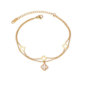 Nouvelle collection de chevillères en acier inoxydable pour femme, inaltérables, style <span class=keywords><strong>punk</strong></span> géométrique, haut de gamme, tendance, polyvalentes, style européen, pour l'été - Product Image 5