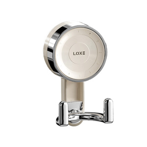 Gancio a ventosa sottovuoto senza foratura, adesivo senza tracce per bagno e <span class=keywords><strong>cucina</strong></span>, appendiabiti resistente, stile lusso leggero, in ABS. - Product Image 1