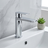 Robinet de lavabo en acier inoxydable SS304 pour salle de bain, eau chaude et froide, haut de gamme, pour usage domestique et commercial, vente chaude en usine