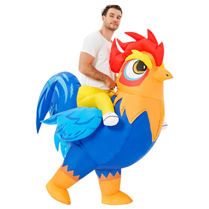 Disfraz Inflable Popular <span class=keywords><strong>de</strong></span> Gallo para Adultos, Ideal para <span class=keywords><strong>Carnaval</strong></span> y Fiestas Ciclistas, Unisex, Artículos en Stock - Product Image 1