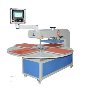 Factory Pneumatic high speed rotary automatic 40*50 cm 6 arms dye sublimation paper t-shirt vinyl heat press machine with cheap