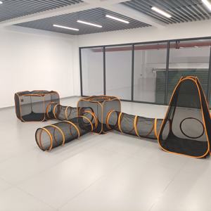 Duurzame Nylon Pop-Up Pet Play Speelgoed Tenten Gratis Toegang Kegelvormige Tentunnels Vervaardigen Bestseller Verpakt In Doos - Product Image 5