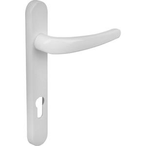 UPVC फ्लैट दरवाज़े के हैंडल काले सफेद ज़ुल्फ़ डबल साइड UPVC 85/92mm आंतरिक दरवाज़े के हैंडल दरवाजा ताला - Product Image 4