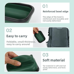 Tazón Portátil Plegable para Comida y Agua para Perros, Ideal para Viajes al Aire Libre - Product Image 3