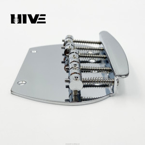 Planche à <span class=keywords><strong>cordes</strong></span> pour guitare électrique, PB Bass Pont de guitare à cinq <span class=keywords><strong>cordes</strong></span> Semi-circulaire frangé Bass Neck Straight Pegs of the Bass. - Product Image 4