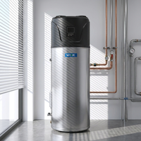 Pompe à chaleur domestique 100L R290 pour eau chaude sanitaire, vente en gros d'usine, revêtement extérieur en acier inoxydable, anti-rouille, utilisation extérieure
