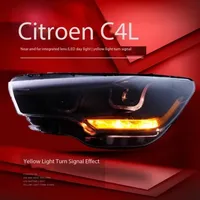 Feux de jour LED pour voiture, 12V, 6000K, pour Citroën C4L 2013-2016
